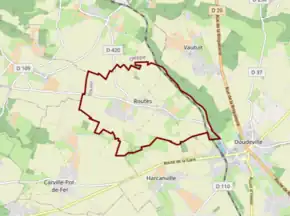 Poziția localității Routes
