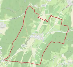 Poziția localității Royer