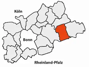 Poziția  Eitorf pe harta districtului Rhein-Sieg-Kreis