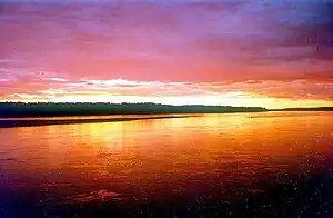 Amurg pe Enisei, lângă Turuhansk (65°51' N - 88°04' E)