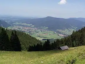 Ruhpolding văzut de pe muntele Unterberg