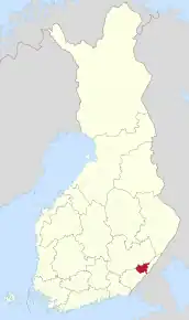 Poziția localității Ruokolahti