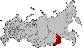 Poziția regiunii Regiunea Cita