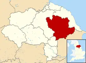 Poziția localității Ryedale