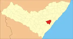 Poziția localității São Miguel dos Campos