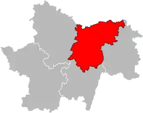 Arondismentul Chalon-sur-Saône în cadrul departamentului Saône-et-Loire