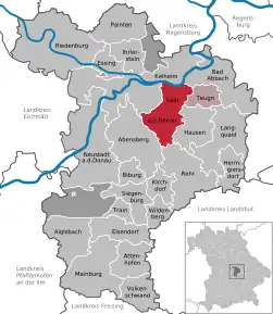 Poziția localității Saal an der Donau