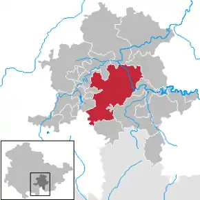 Poziția localității Saalfeld
