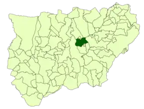 Poziția localității Sabiote (Jaén)