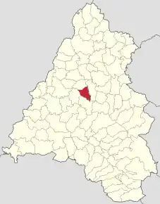 Lacalizare în cadrul județului