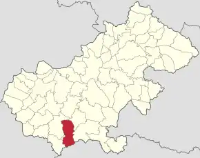 Localizare în cadrul județului