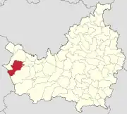 Localizarea comunei în județul Cluj