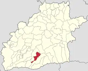 Localizare în cadrul județului