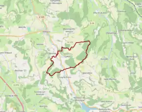 Poziția localității Saffres