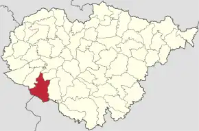 Localizare în cadrul județului