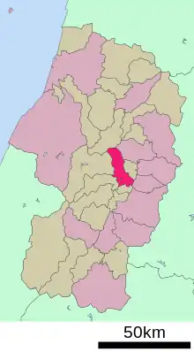 Poziția localității Sagae