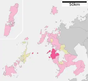 Poziția localității Saikai, Nagasaki