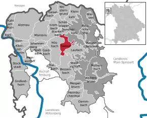 Poziția localității Sailauf