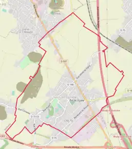 Poziția localității Sains-en-Gohelle