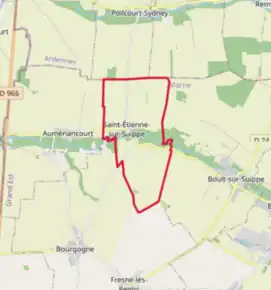 Poziția localității Saint-Étienne-sur-Suippe