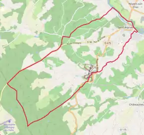 Poziția localității Saint-Aignan