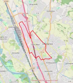 Poziția localității Saint-Alban