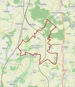 Poziția localității Saint-Amant-de-Boixe