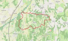 Poziția localității Saint-Avit