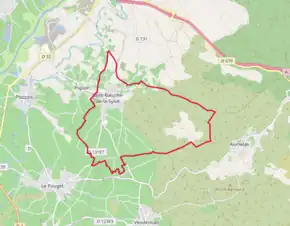 Poziția localității Saint-Bauzille-de-la-Sylve