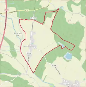 Poziția localității Saint-Bernard