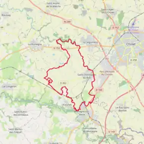 Poziția localității Saint-Christophe-du-Bois