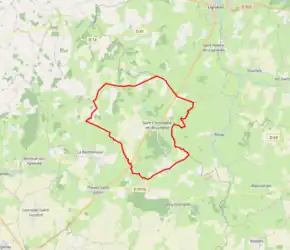 Poziția localității Saint-Christophe-en-Boucherie