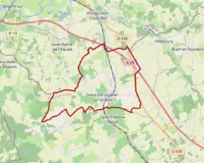 Poziția localității Saint-Christophe-sur-le-Nais