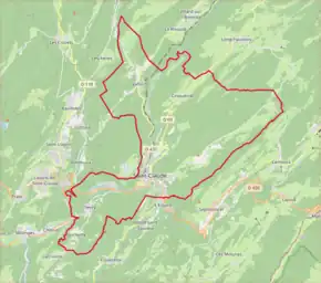 Poziția localității Saint-Claude