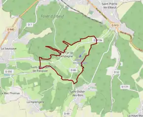 Poziția localității Saint-Cyr-la-Campagne