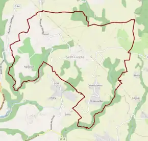 Poziția localității Saint-Eusèbe