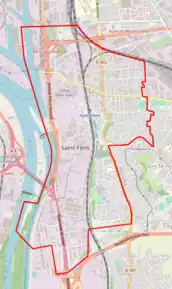 Poziția localității Saint-Fons