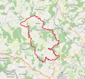 Poziția localității Saint-Gence