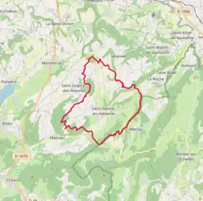 Poziția localității Saint-Geoire-en-Valdaine