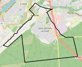 Poziția localității Saint-Gervais-la-Forêt
