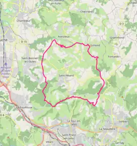 Poziția localității Saint-Héand