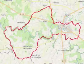 Poziția localității Saint-Hilaire-du-Harcouët