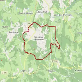 Poziția localității Saint-Jean-des-Ollières