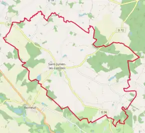 Poziția localității Saint-Junien-les-Combes