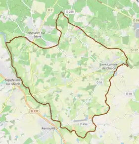 Poziția localității Saint-Lumine-de-Clisson