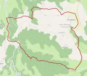 Poziția localității Saint-Médard-Nicourby