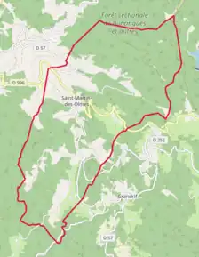 Poziția localității Saint-Martin-des-Olmes