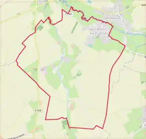 Poziția localității Saint-Martin-sur-Écaillon