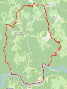 Poziția localității Saint-Merd-de-Lapleau