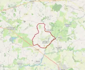 Poziția localității Saint-Paul-Mont-Penit